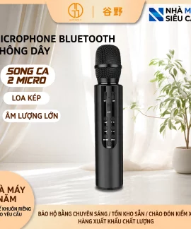 Micro karaoke Bluetooth tích hợp loa kép không dây