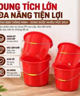Xô nhựa 5 lít mã 30 bán riêng chưa kèm nắp